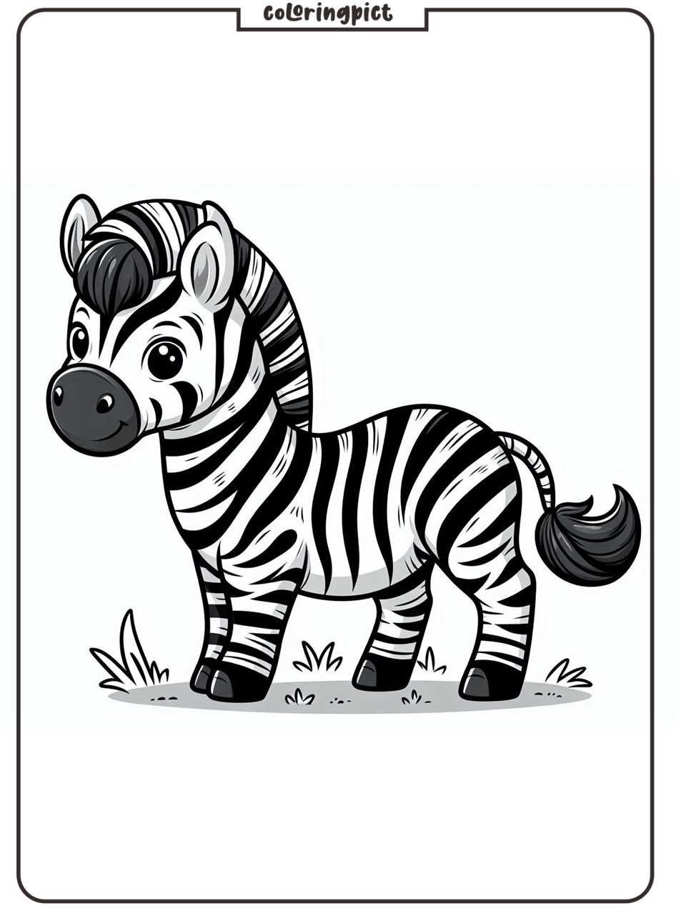 Zebra Coloring Pages for Kids 5 zebra coloring pages