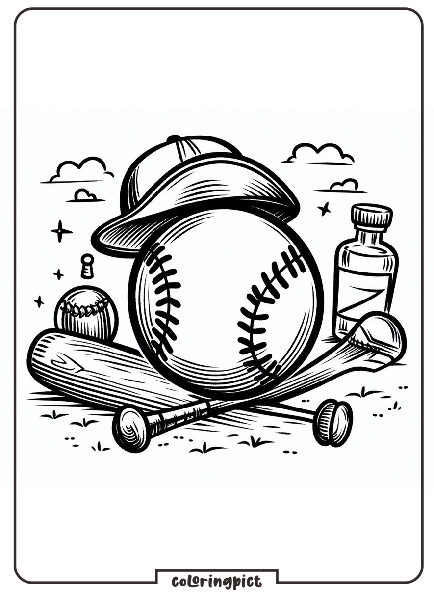 Baseball Coloring page