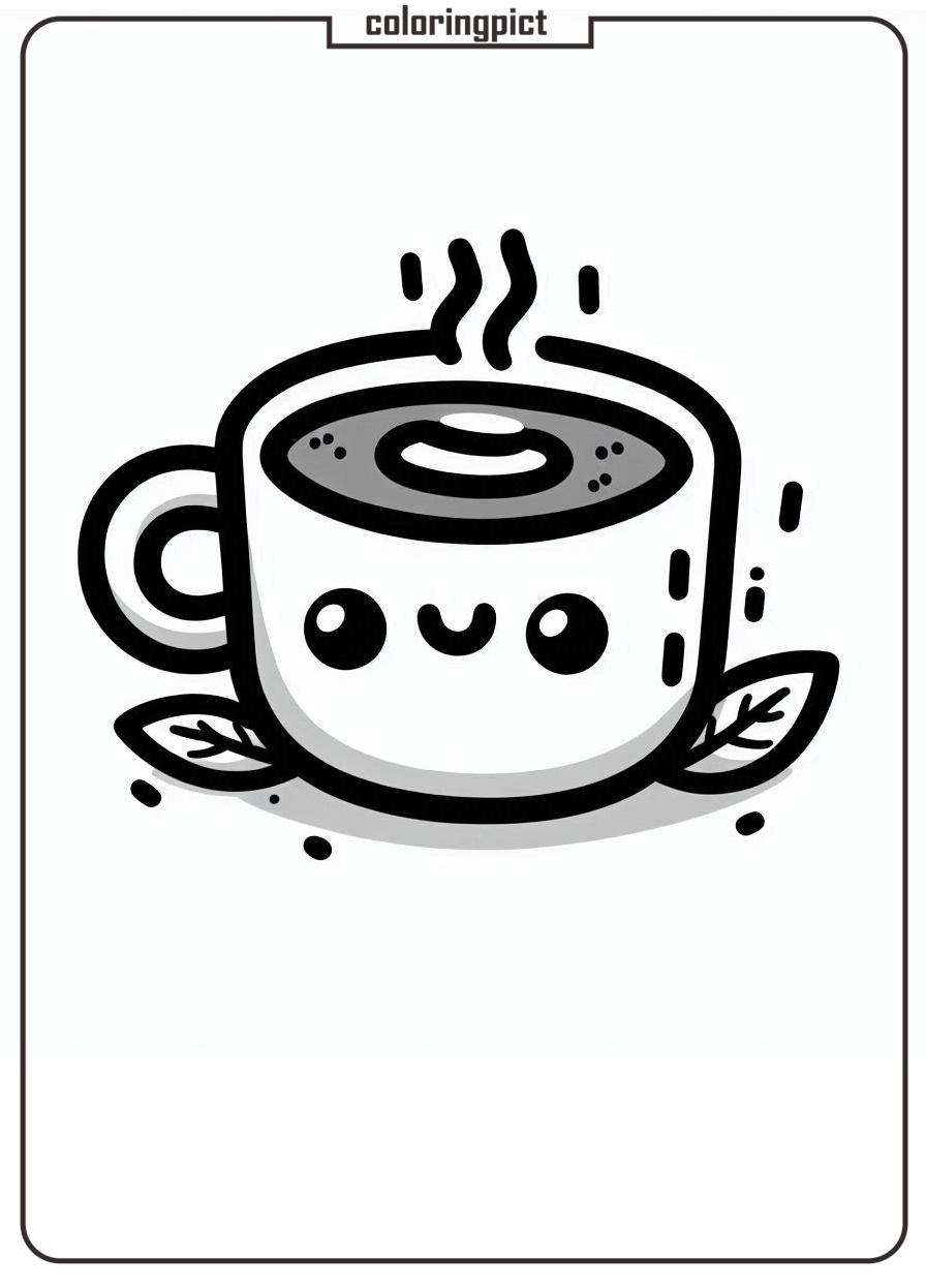 Welcome to the Coffee Drink Coloring Pages! 3 Coffee Coloring Pages for Kids