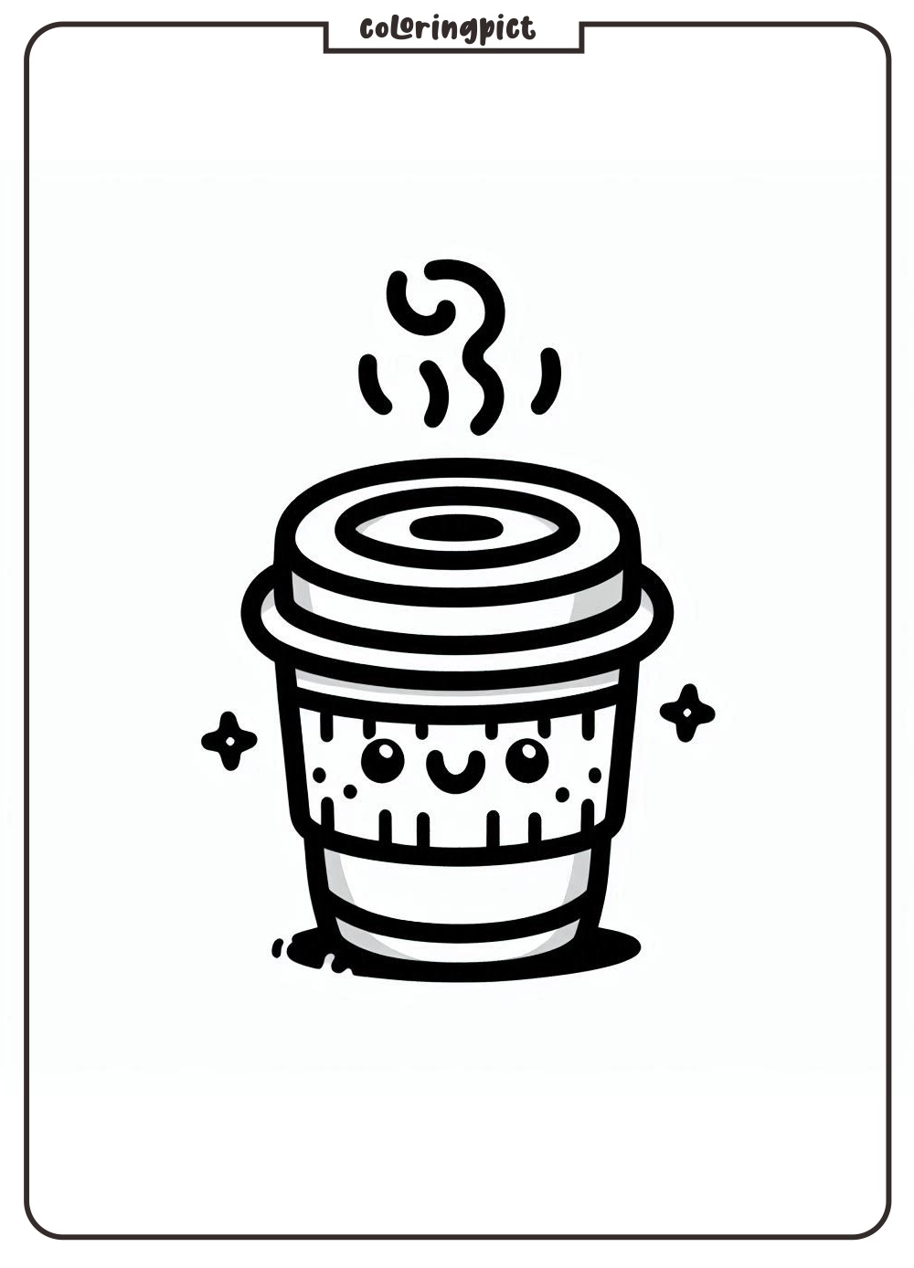 Welcome to the Coffee Drink Coloring Pages! 5 Coffee Drink Coloring Pages for Kids