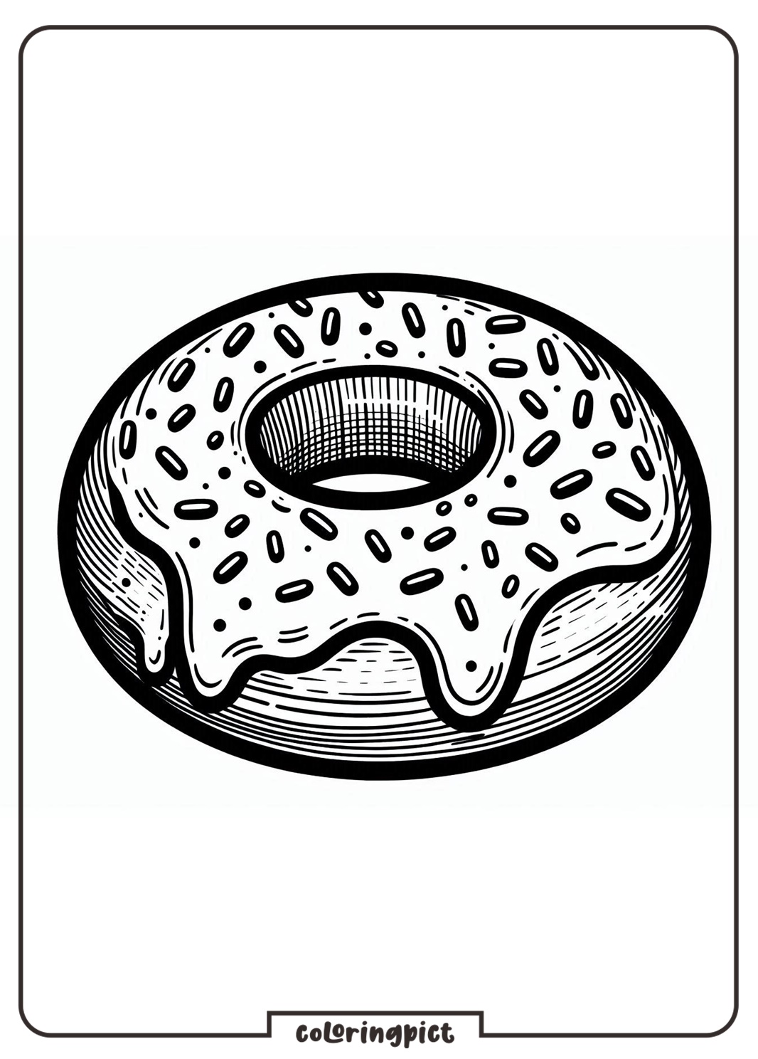 Donut Coloring Pages for Kid