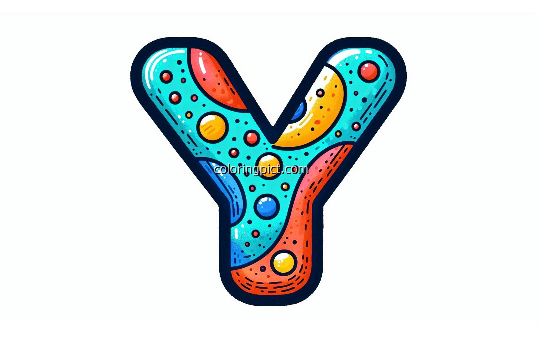Image is Alphabet Letter Y Coloring
