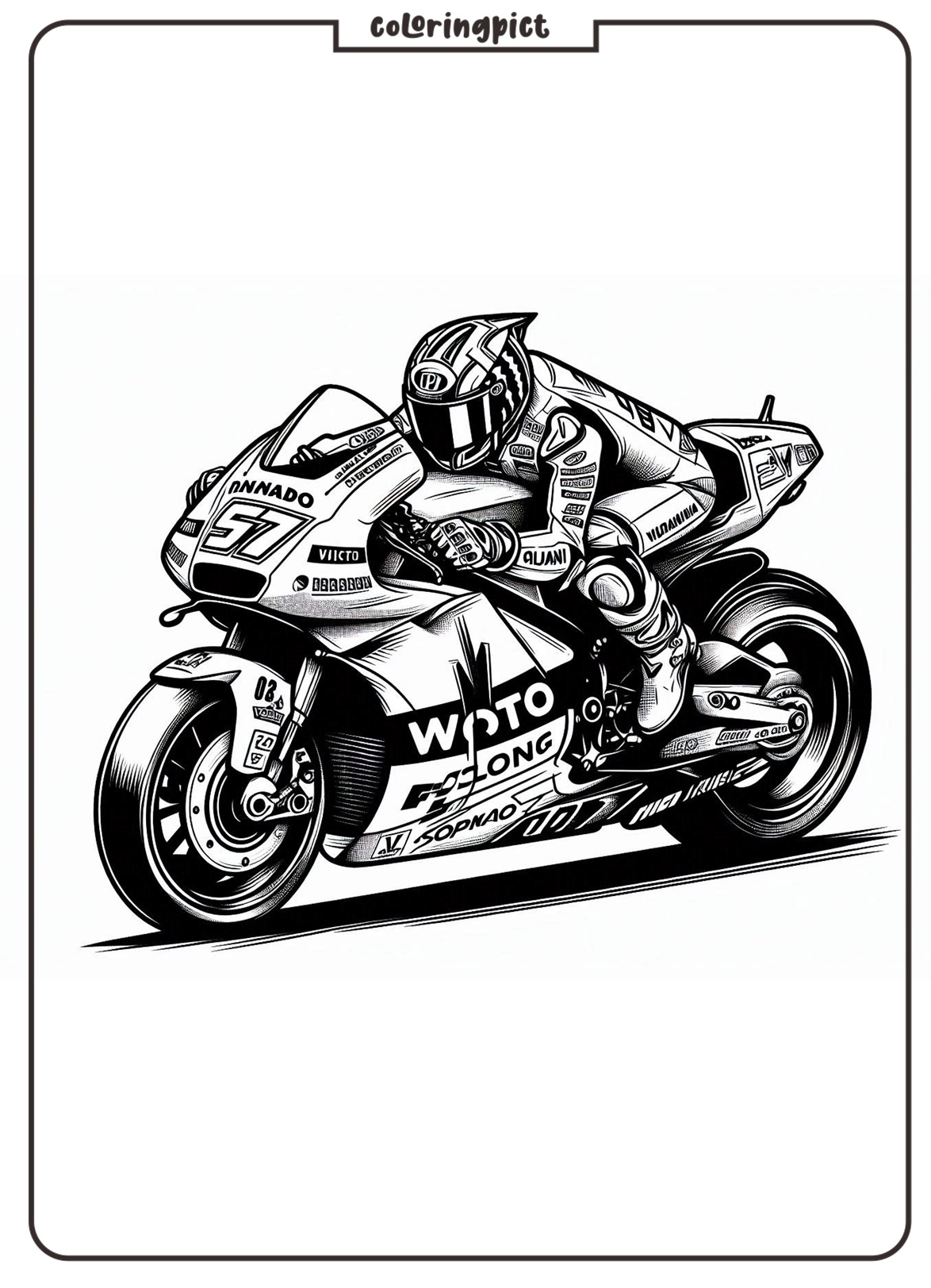 Moto GP Coloring Pages