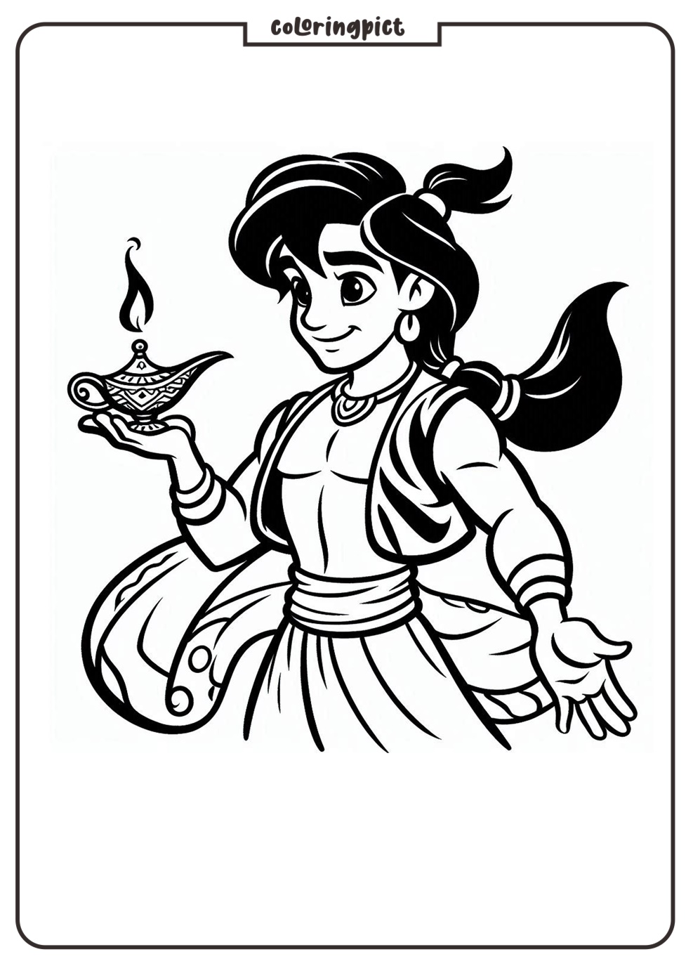 Aladdin Coloring Pages