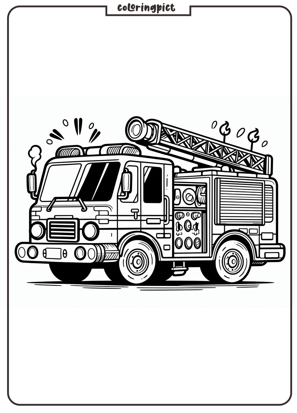 Fire Truck Coloring Pages