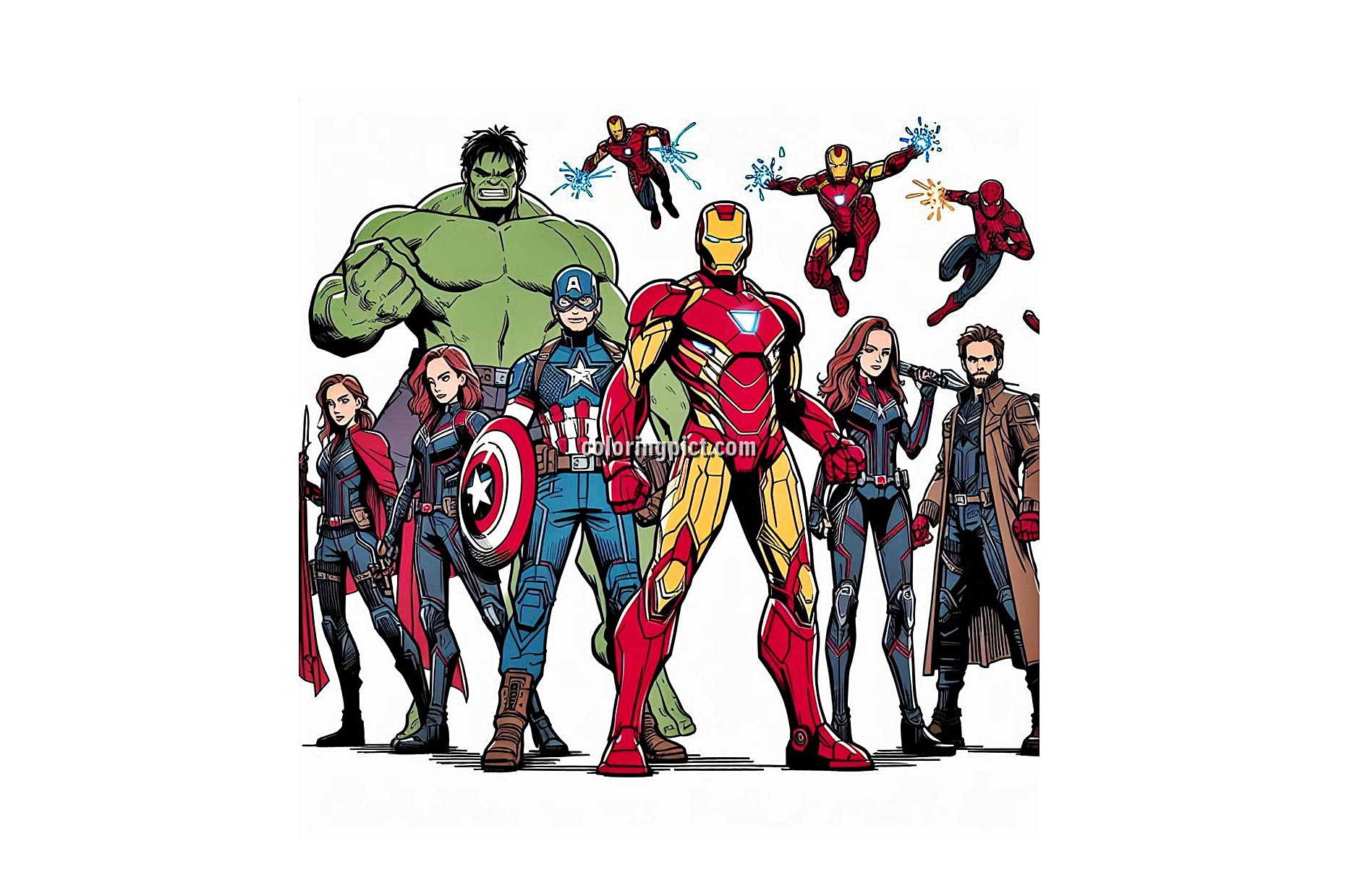 The Avengers Coloring Pages for Kids 3 Image is Avengers Coloring Pages