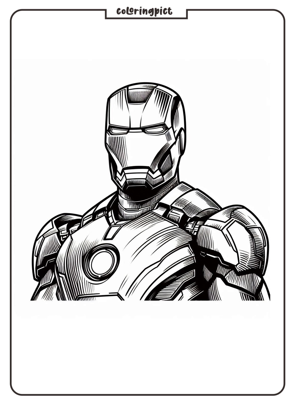 Iron Man Coloring Page