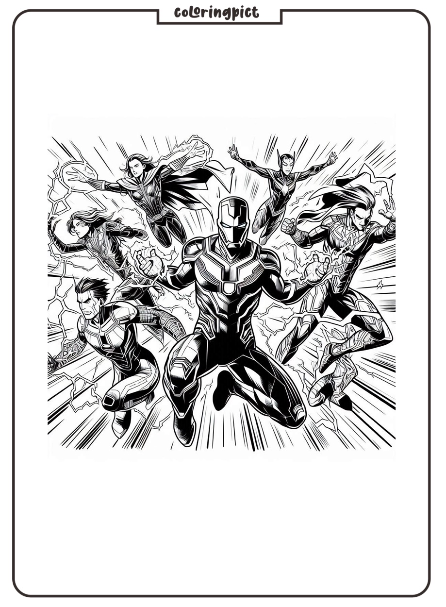 Marvel Coloring Pages for Kids