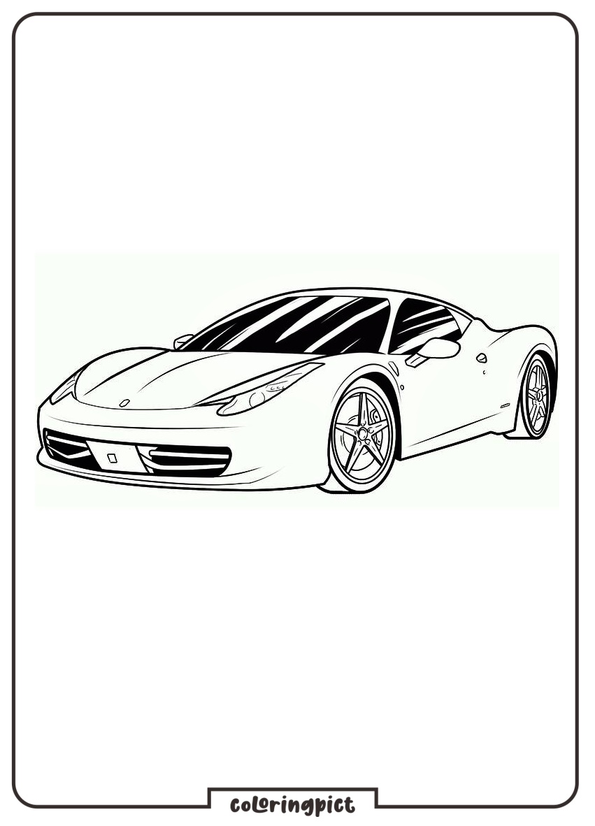 Pages of Coloring ferrari