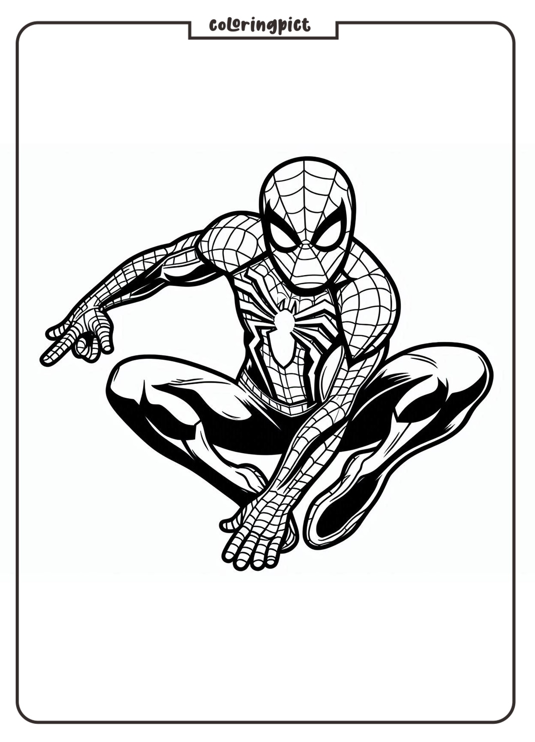 Brave Super Hero Spiderman Coloring Pages 2 Spiderman Coloring Pages
