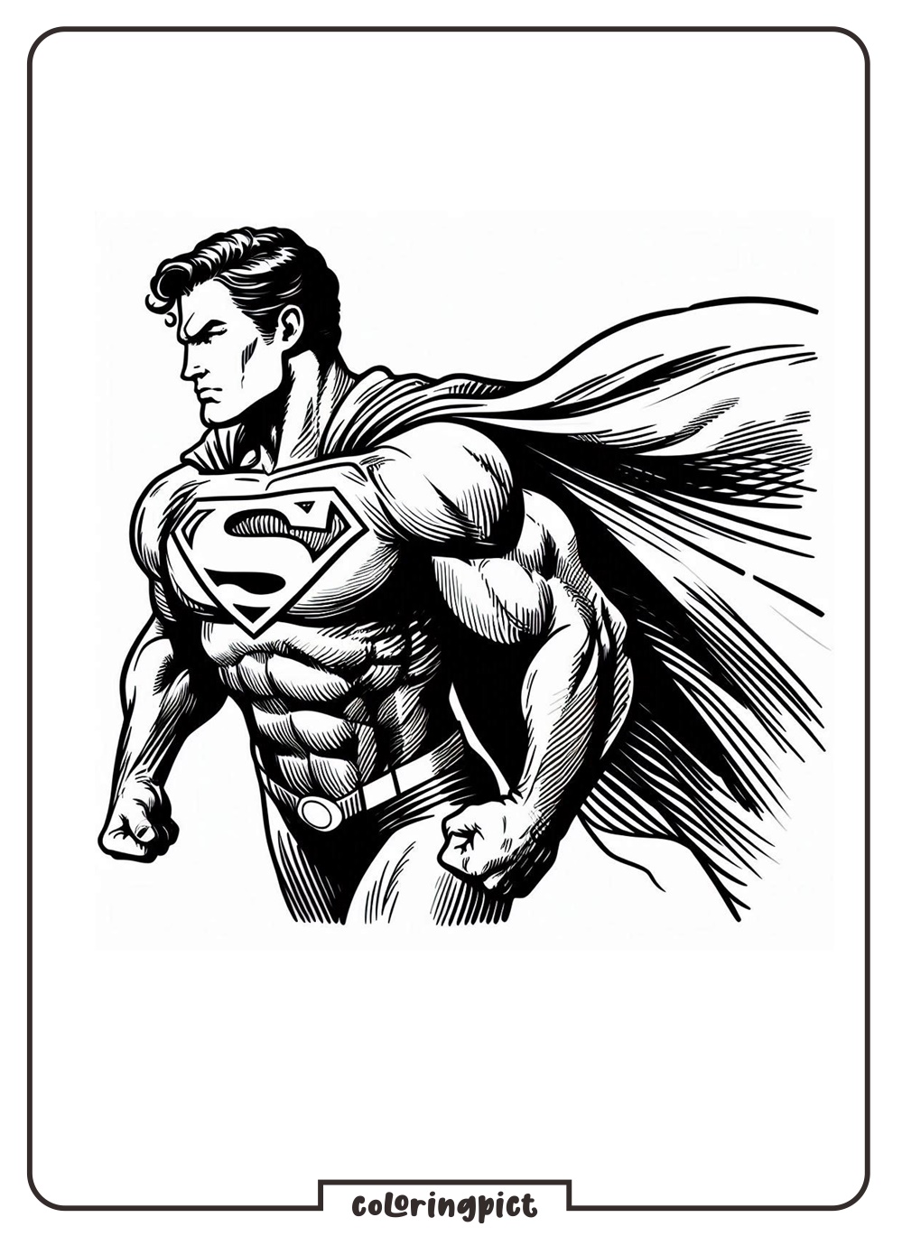 Superman Coloring Pages for Kids
