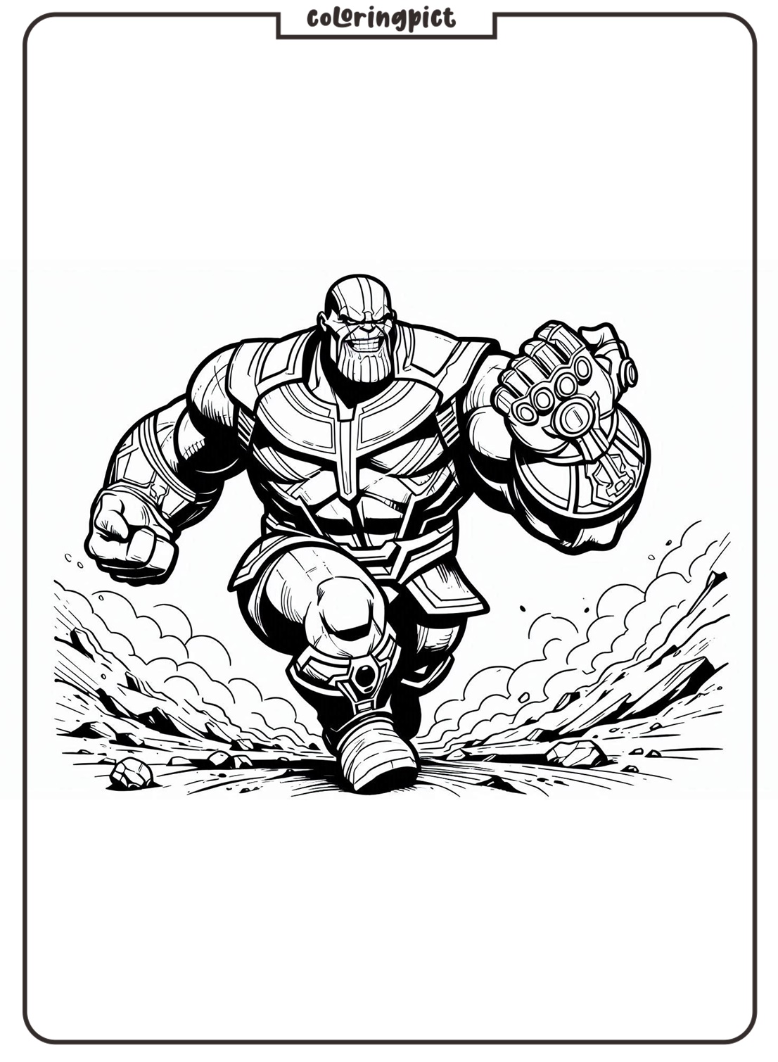 Thanos Coloring Pages