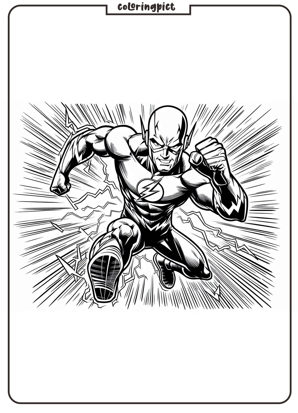The Flash Coloring Pages for Kid