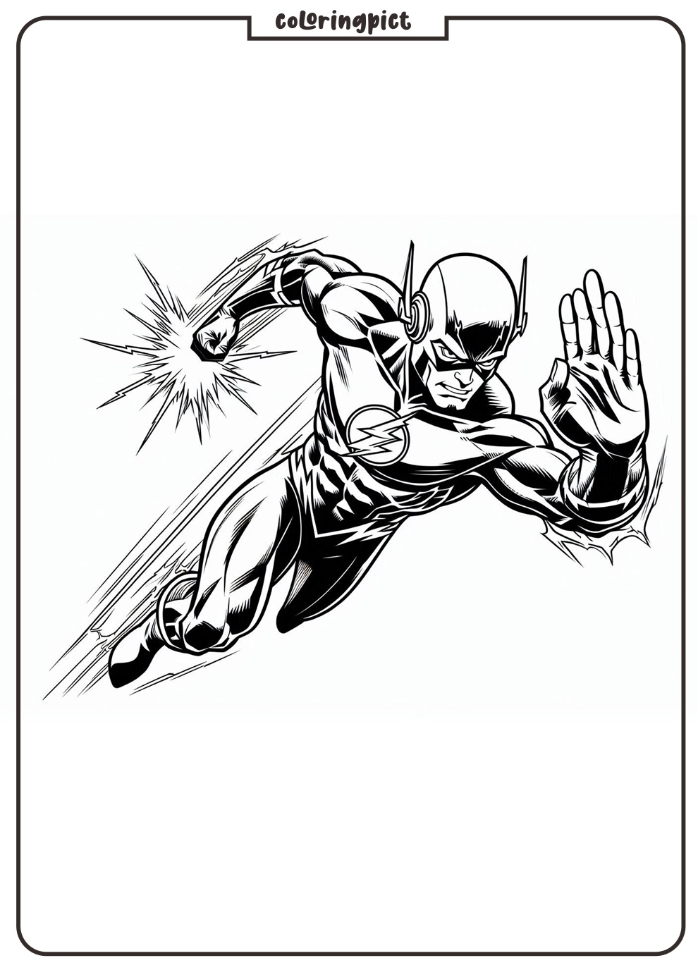 The Flash Coloring Pages for Kids
