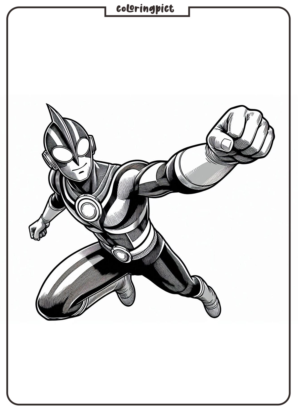 Ultraman Coloring Page