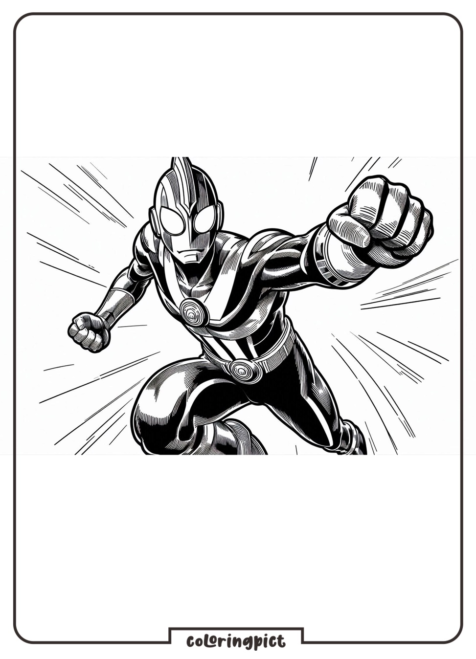 Ultraman Coloring Pages for Kids