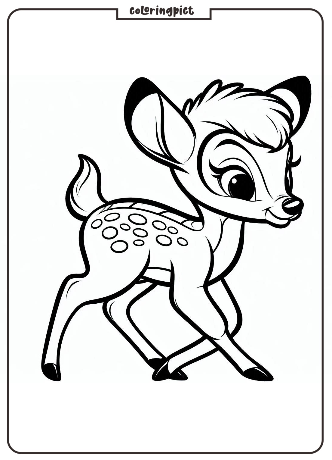 bambi coloring pages for kid