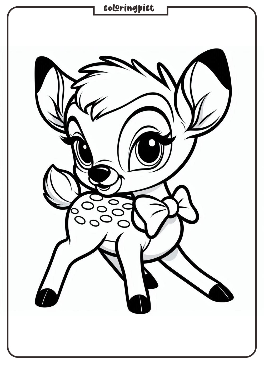bambi coloring pages for kids