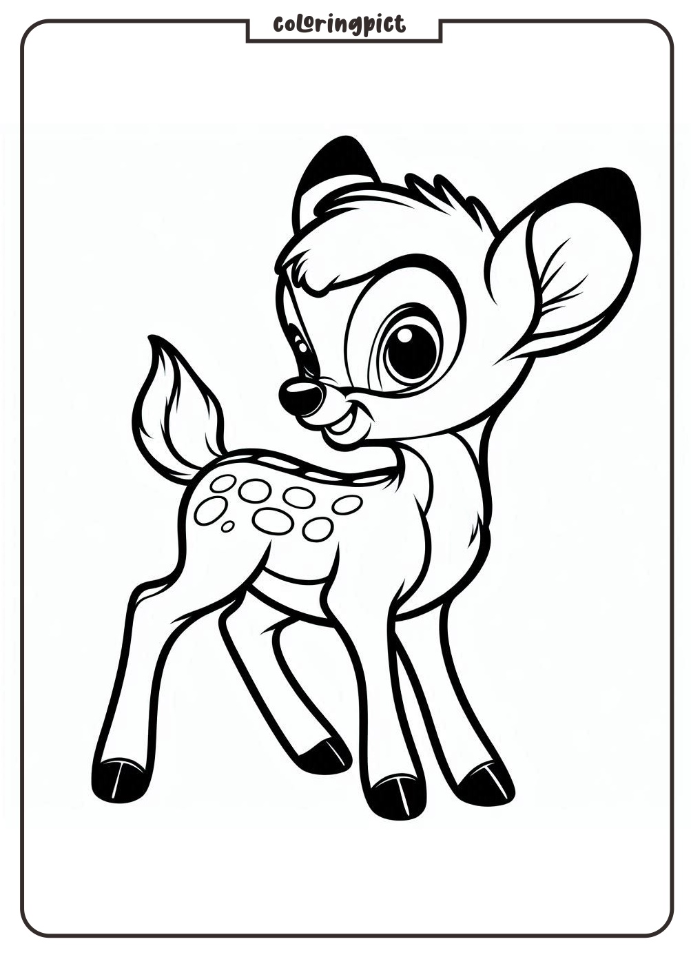 bambi coloring pages