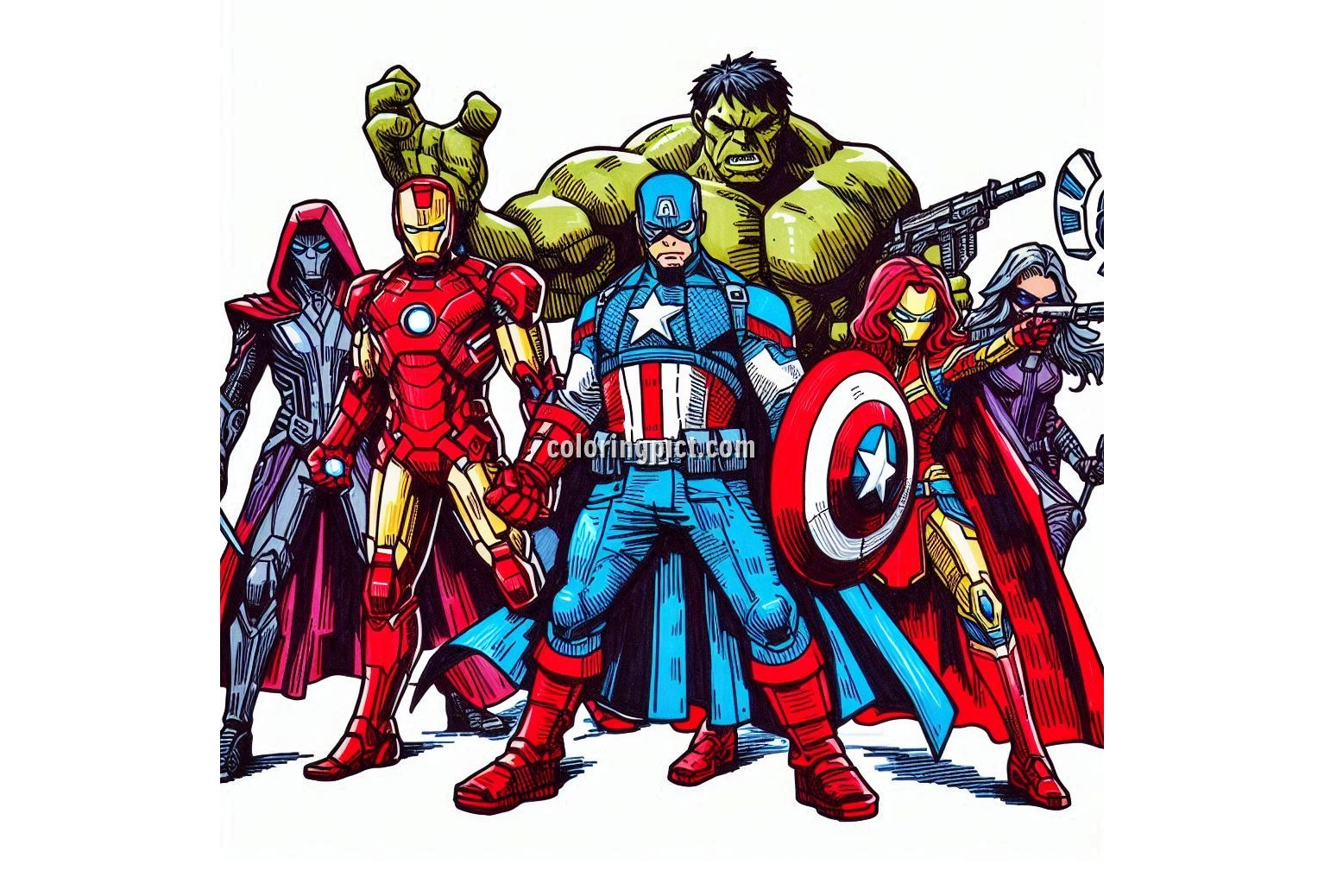 image is Marvel Coloring