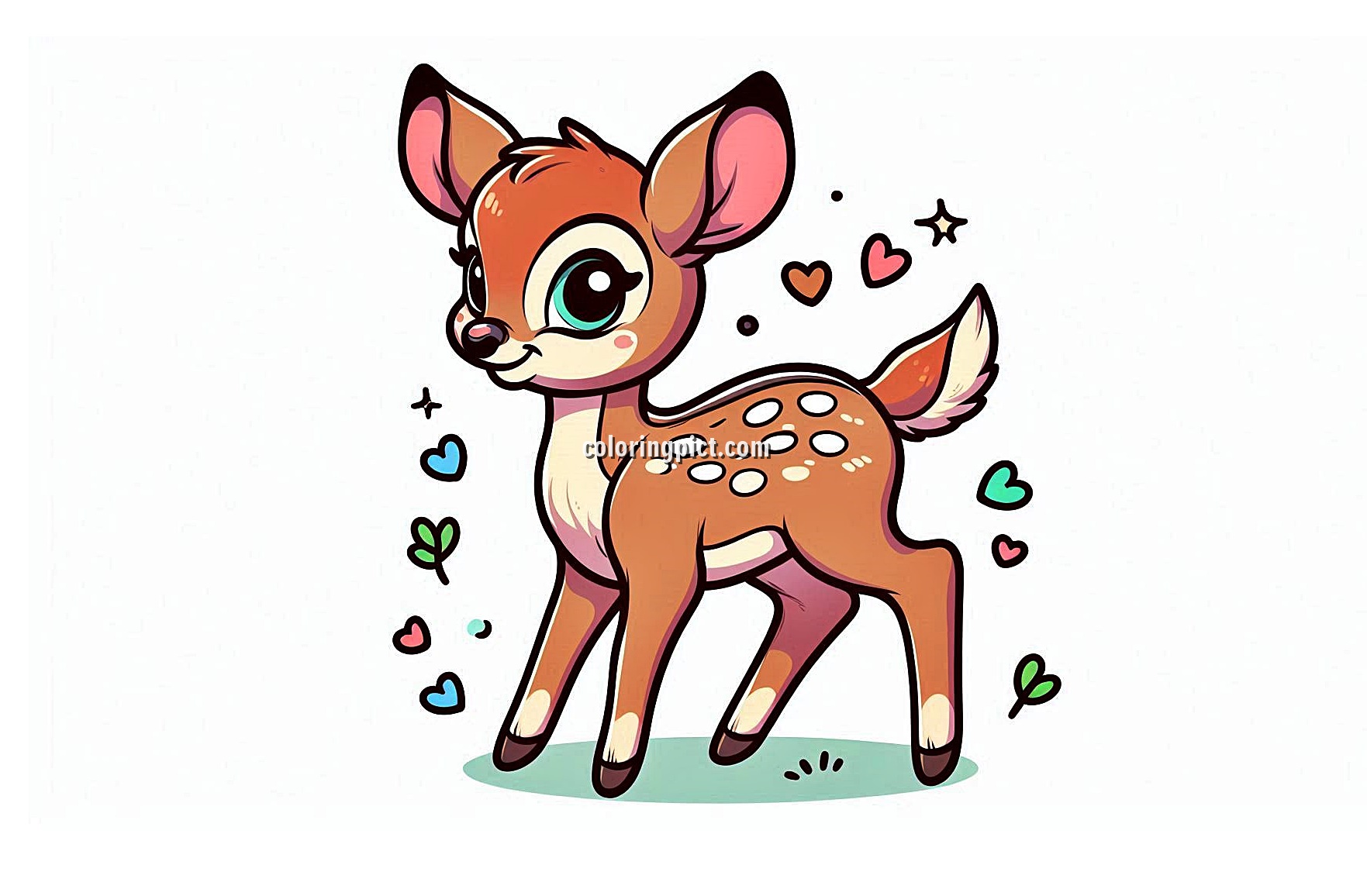 image is bambi coloring