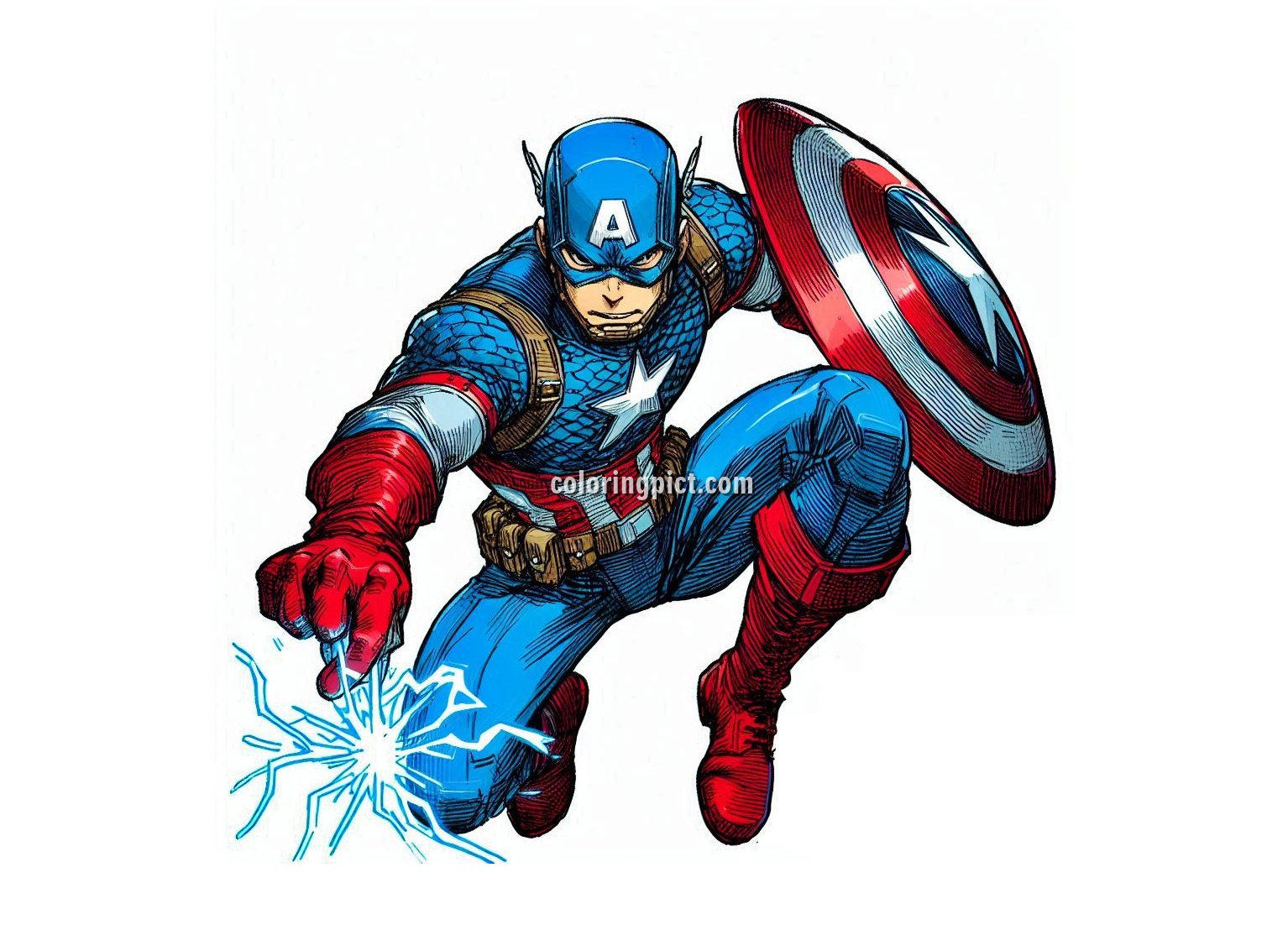 Welcome to the Heroic Captain America Coloring Pages for Kids 5 image is captain america coloring