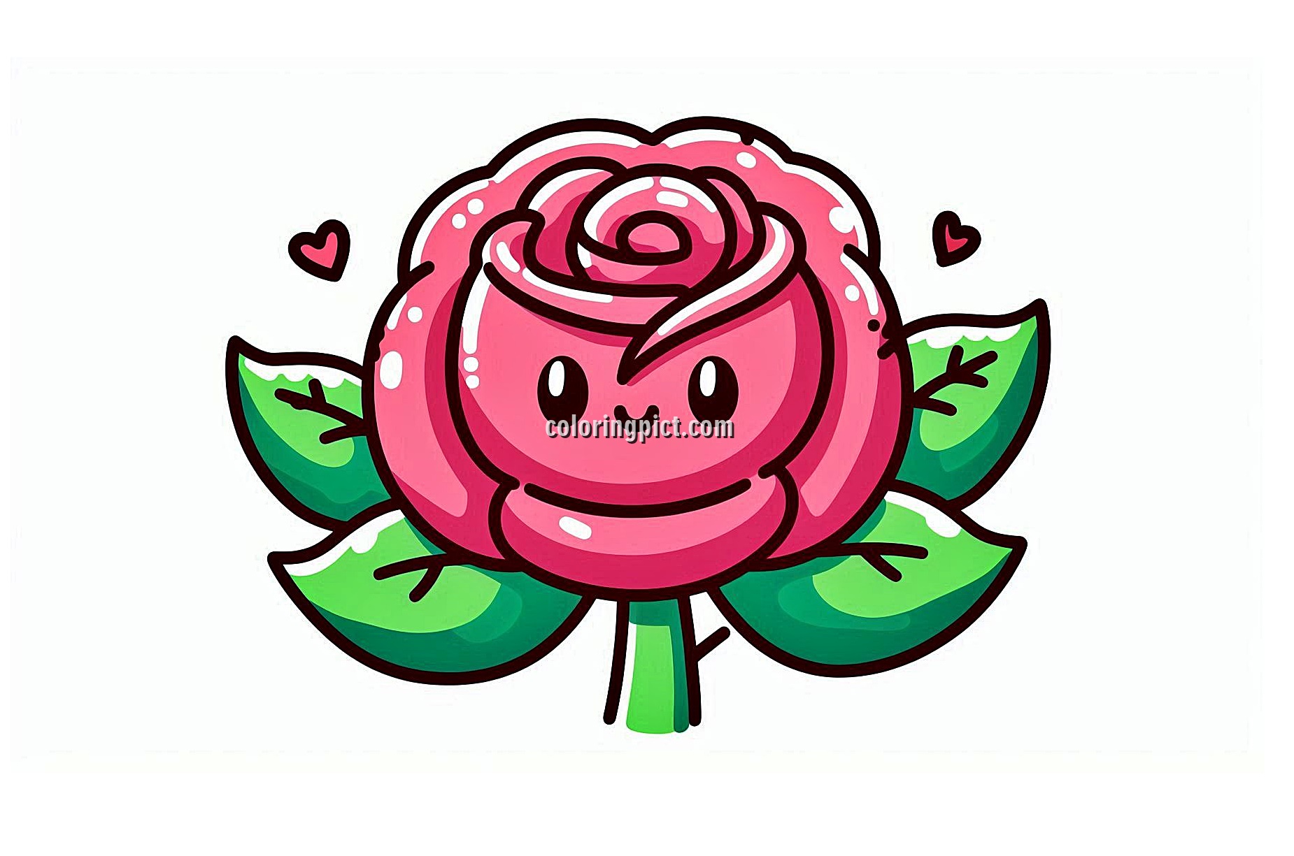 image is rose coloring