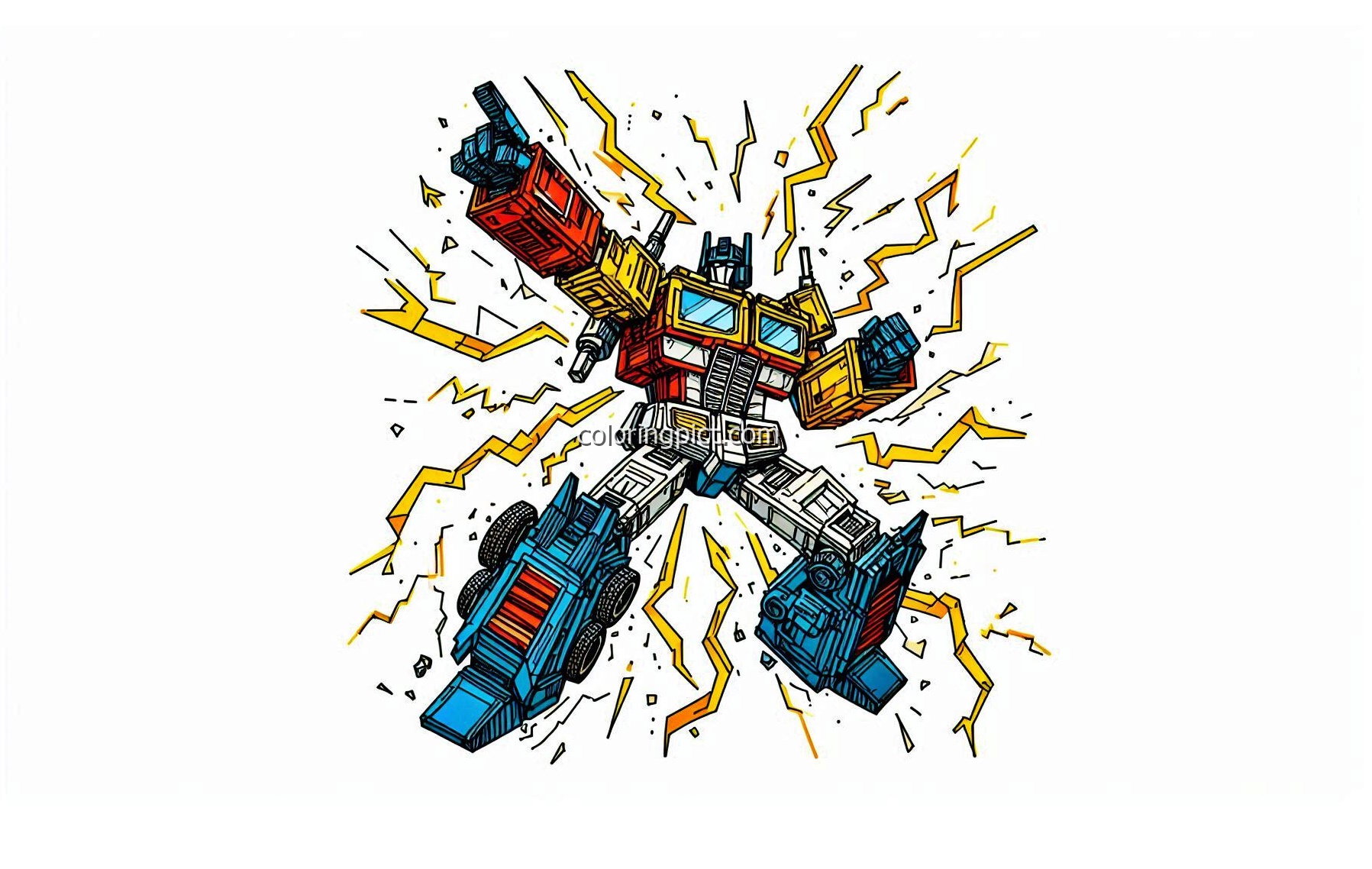 Get Ready for Action with these Transformer Coloring Pages! 3 image is transformers coloring