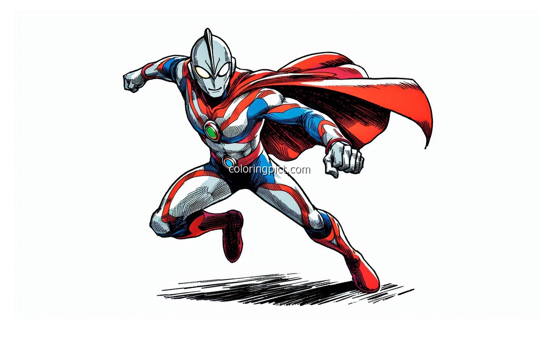 image is ultraman coloring