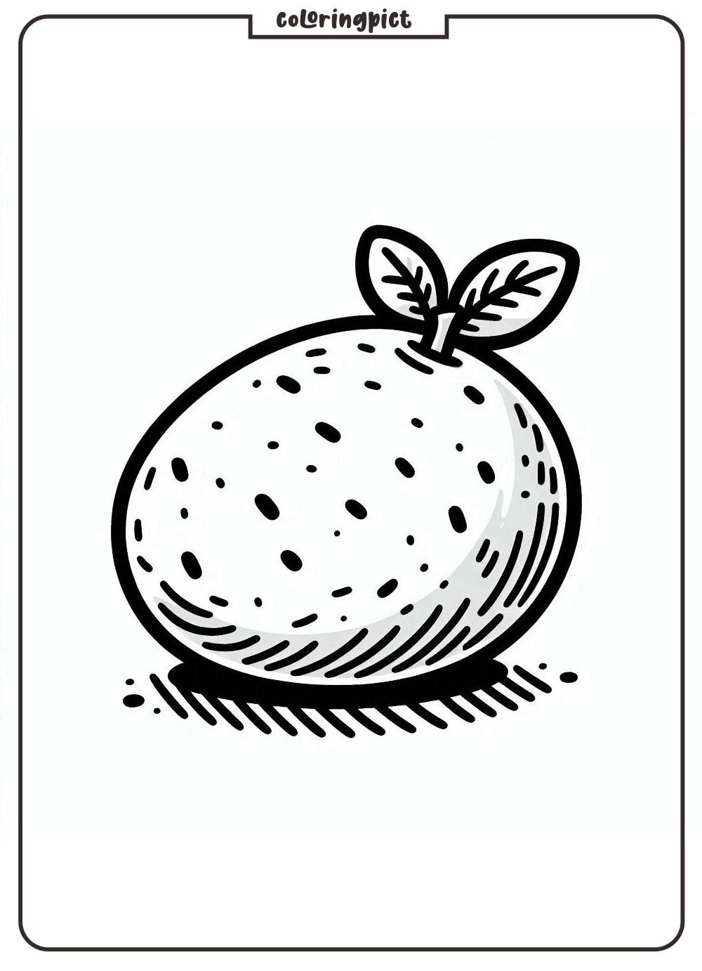 potato coloring page for kids
