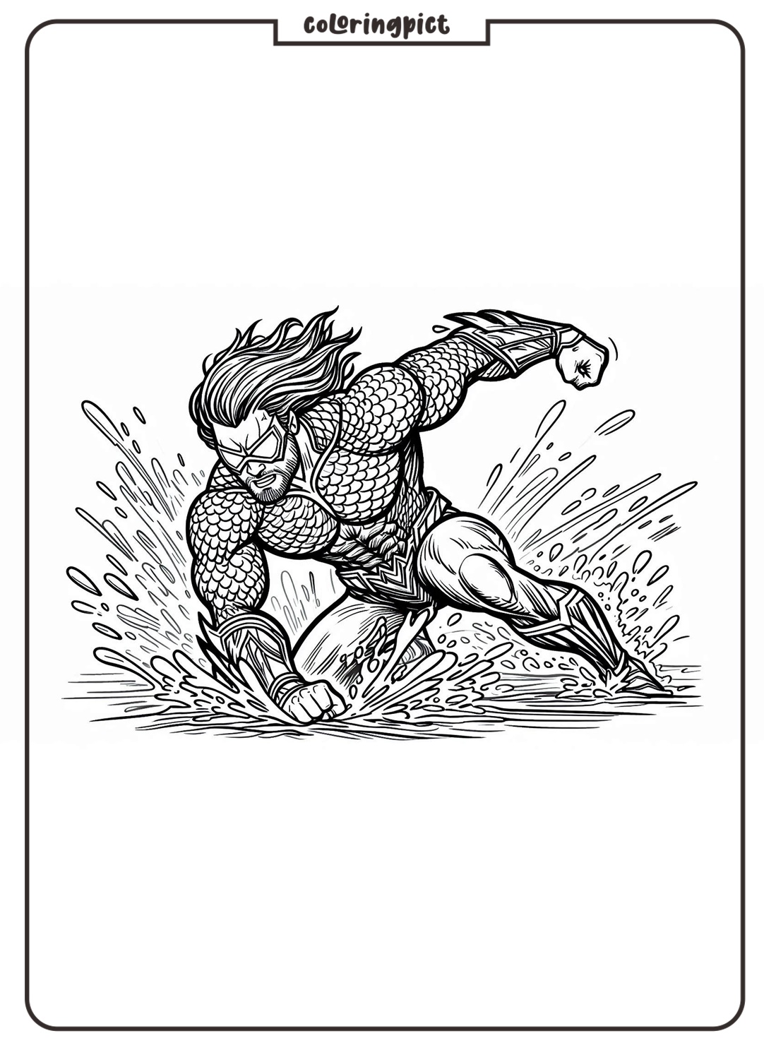 Aquaman Coloring Page
