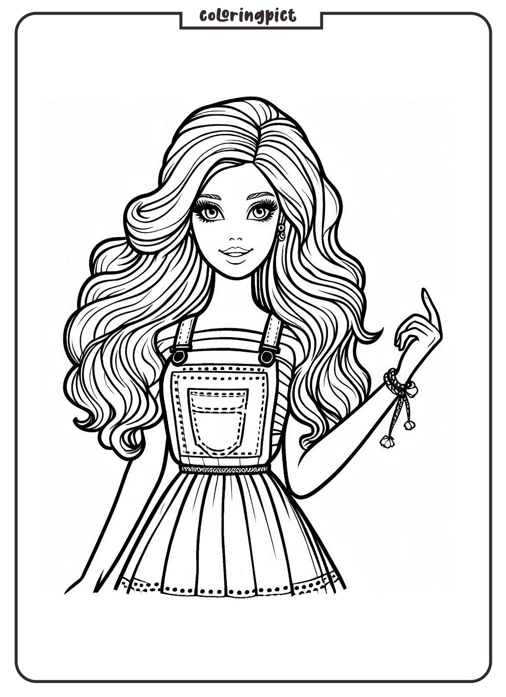 Barbie Coloring Pages That Inspire Every Child's Creativity 2 Barbie Coloring Page