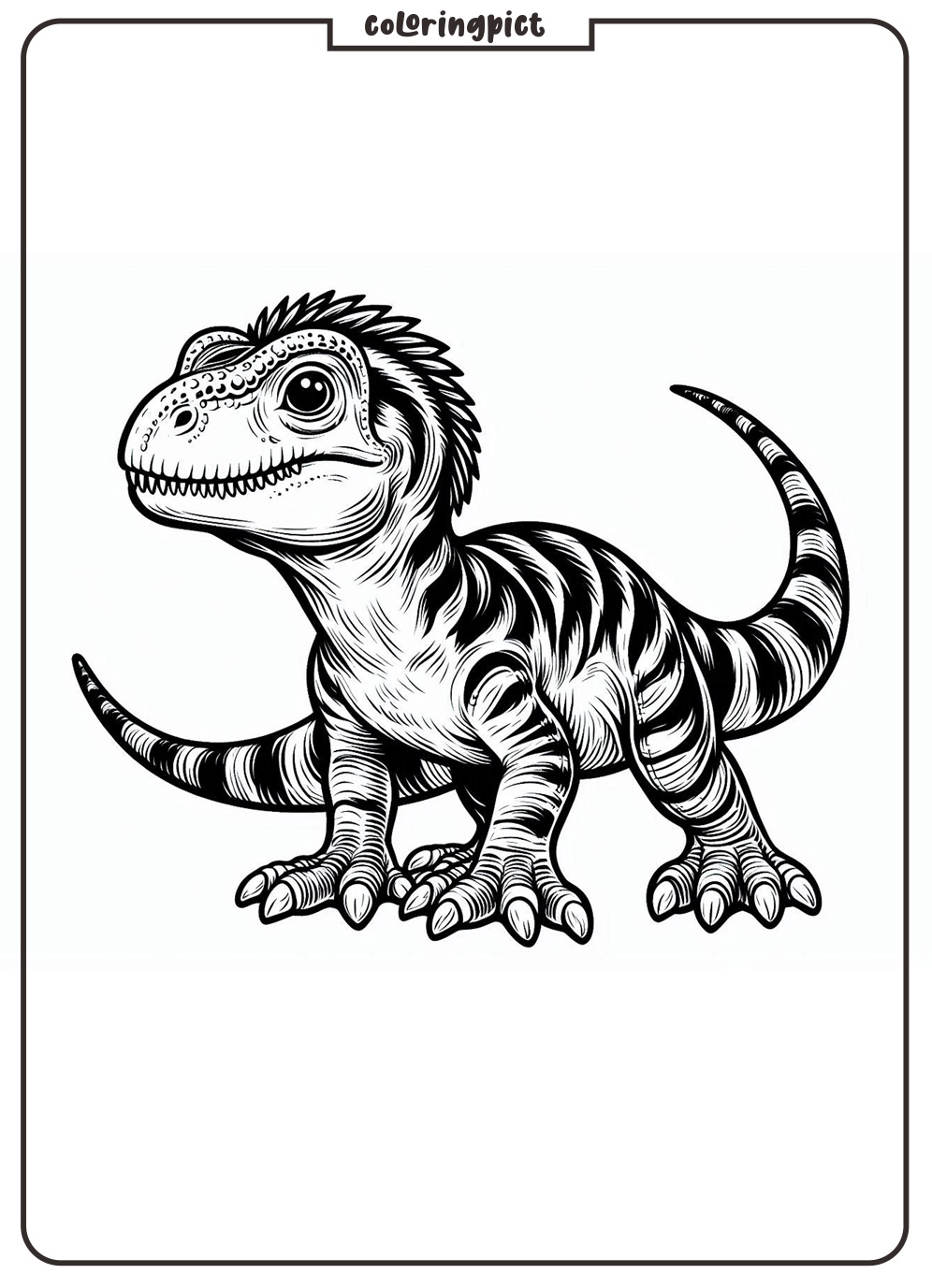 Step Back in Time with Baryonyx Dinosaurs Coloring Pages for Kids 3 Baryonyx Dinosaurs coloring pages for kids coloringpict.com