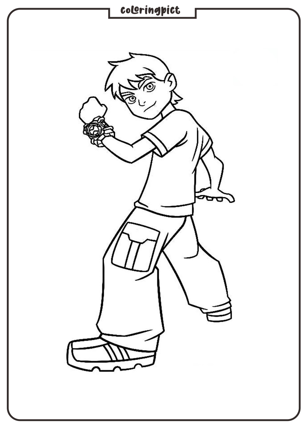 Ben 10 Coloring Pages for Kids
