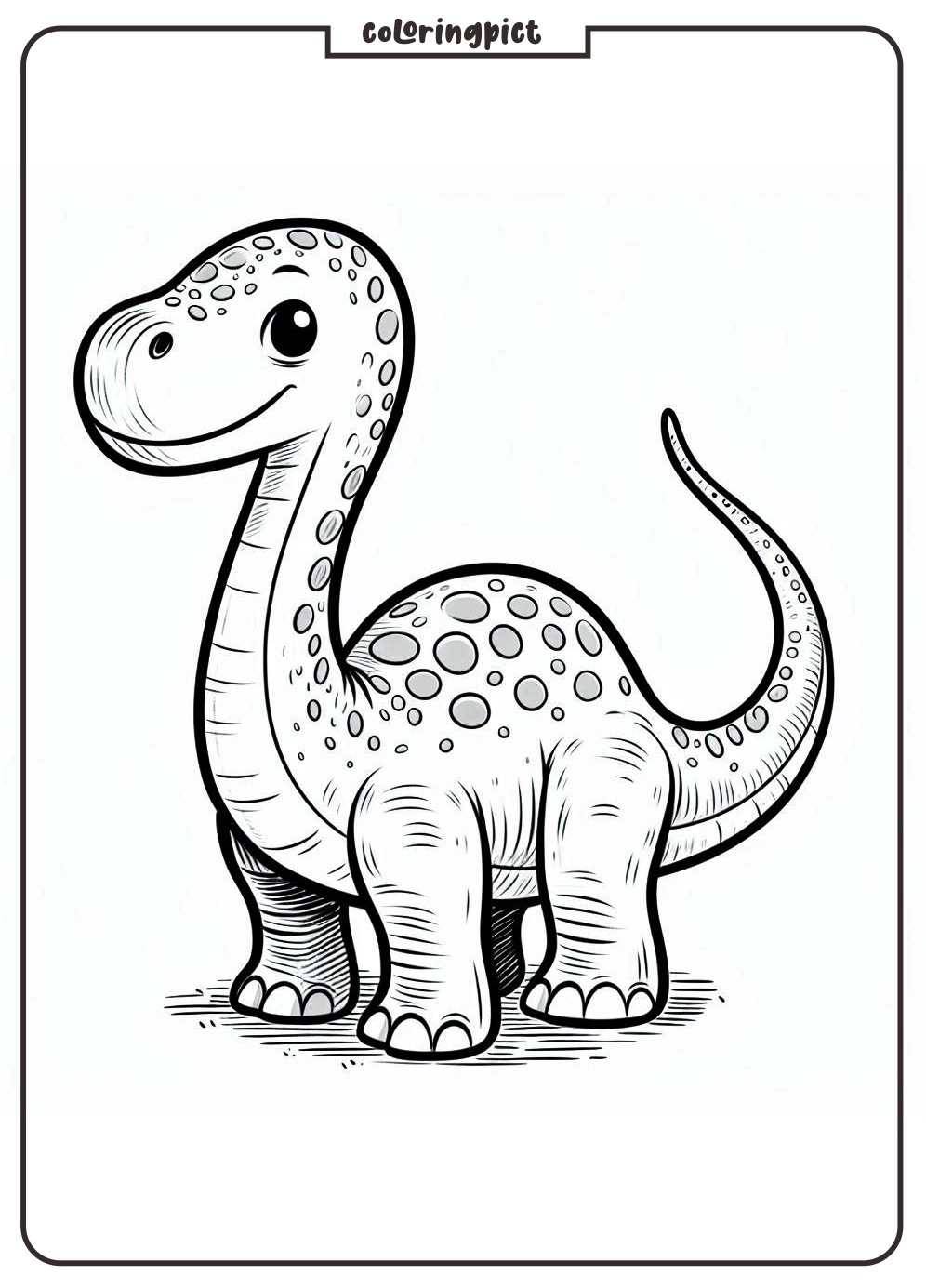 Brontosaurus Coloring Pages Coloringpict.com