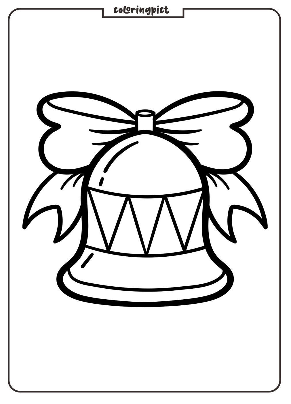 Christmas Ornament Coloring Online Page coloringpict.com
