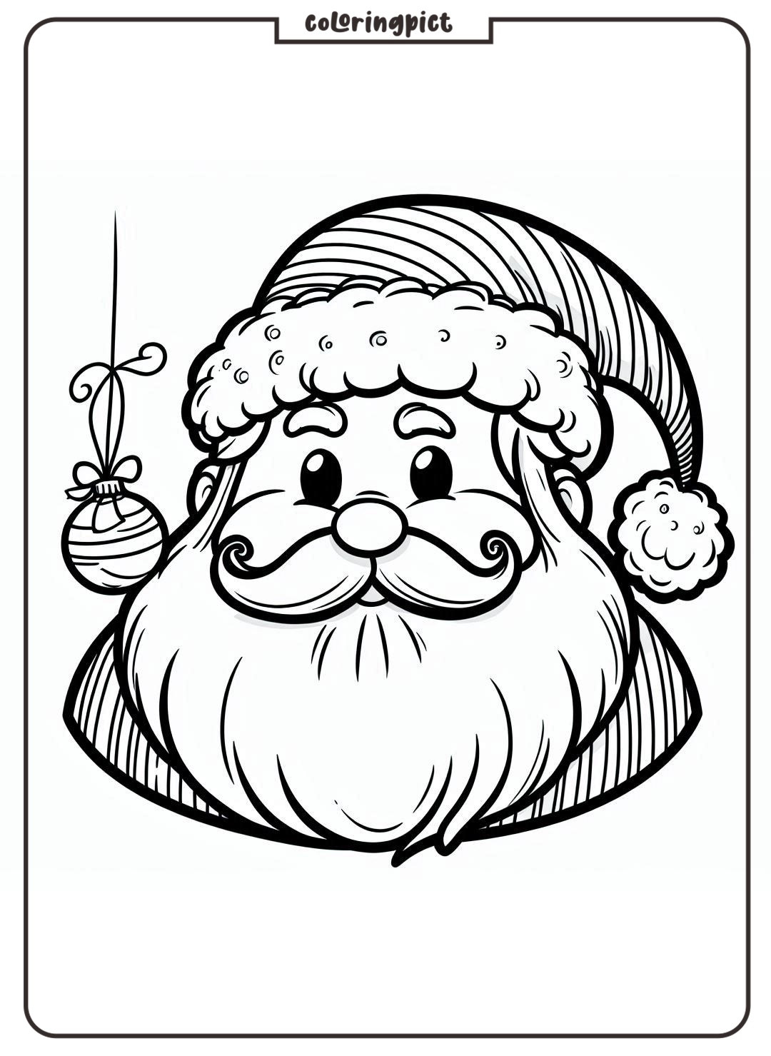 Christmas Santa Coloring Online page coloringpict.com