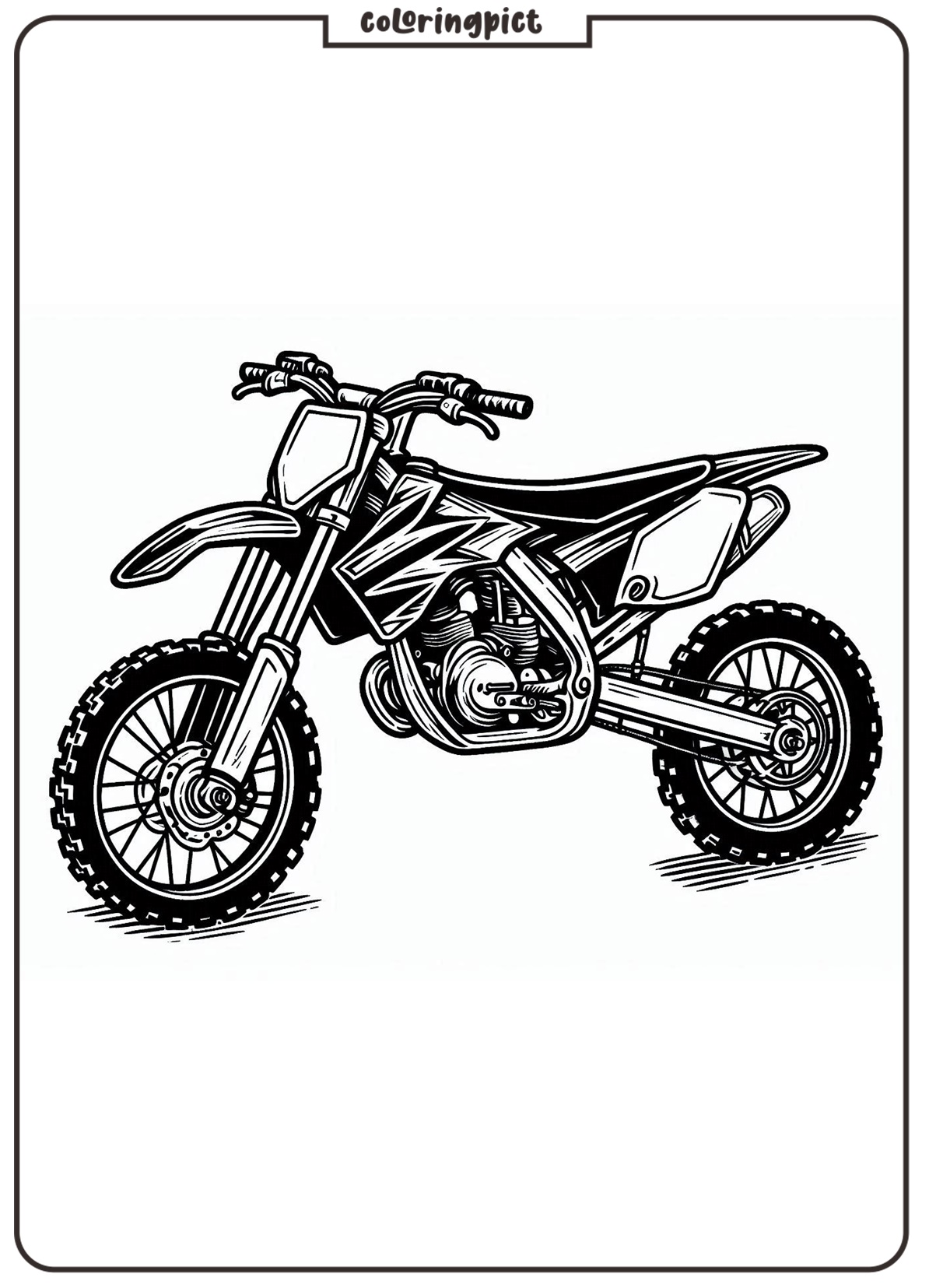 Dirt Bikes are Fast, Cool, and Full of Adventure! 4 Dirt Bike Coloring Pages Printable