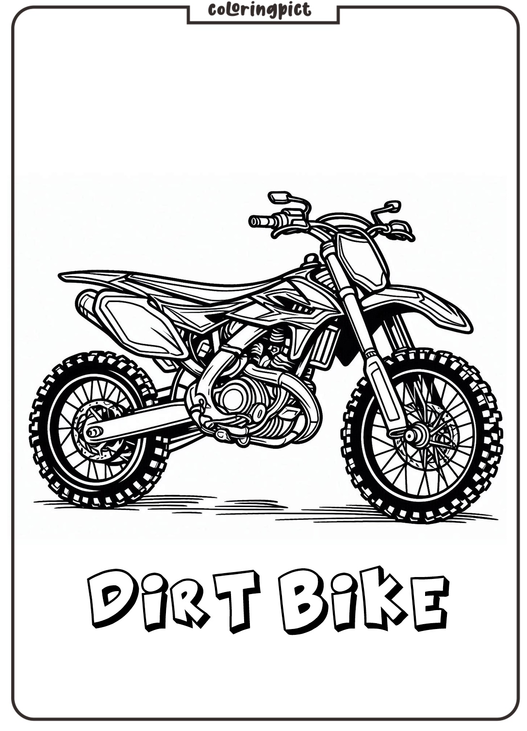 Dirt Bikes are Fast, Cool, and Full of Adventure! 5 Dirt Bike Coloring Pages