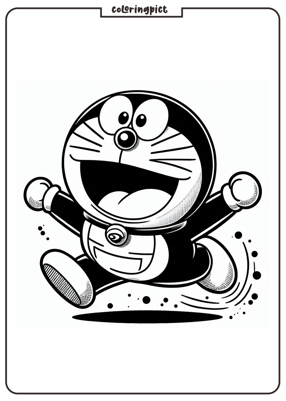 Step into a World of Fun and Imagination with these Doraemon Coloring Pages 2 Doraemon Coloring Online Page for Kids coloringpict.com