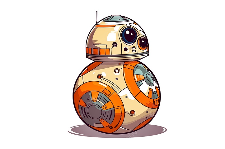 Lovable and Brave Droid from the Star Wars Universe, BB-8 Coloring Pages 3 Image is BB8 Coloring