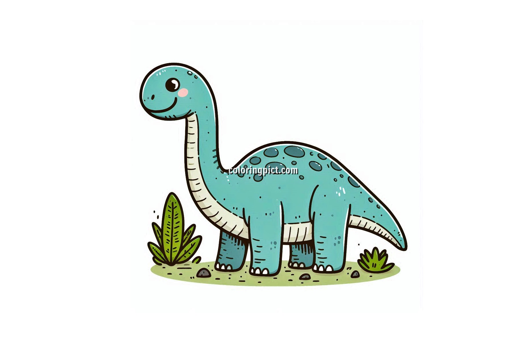 Image is Brontosaurus Coloring