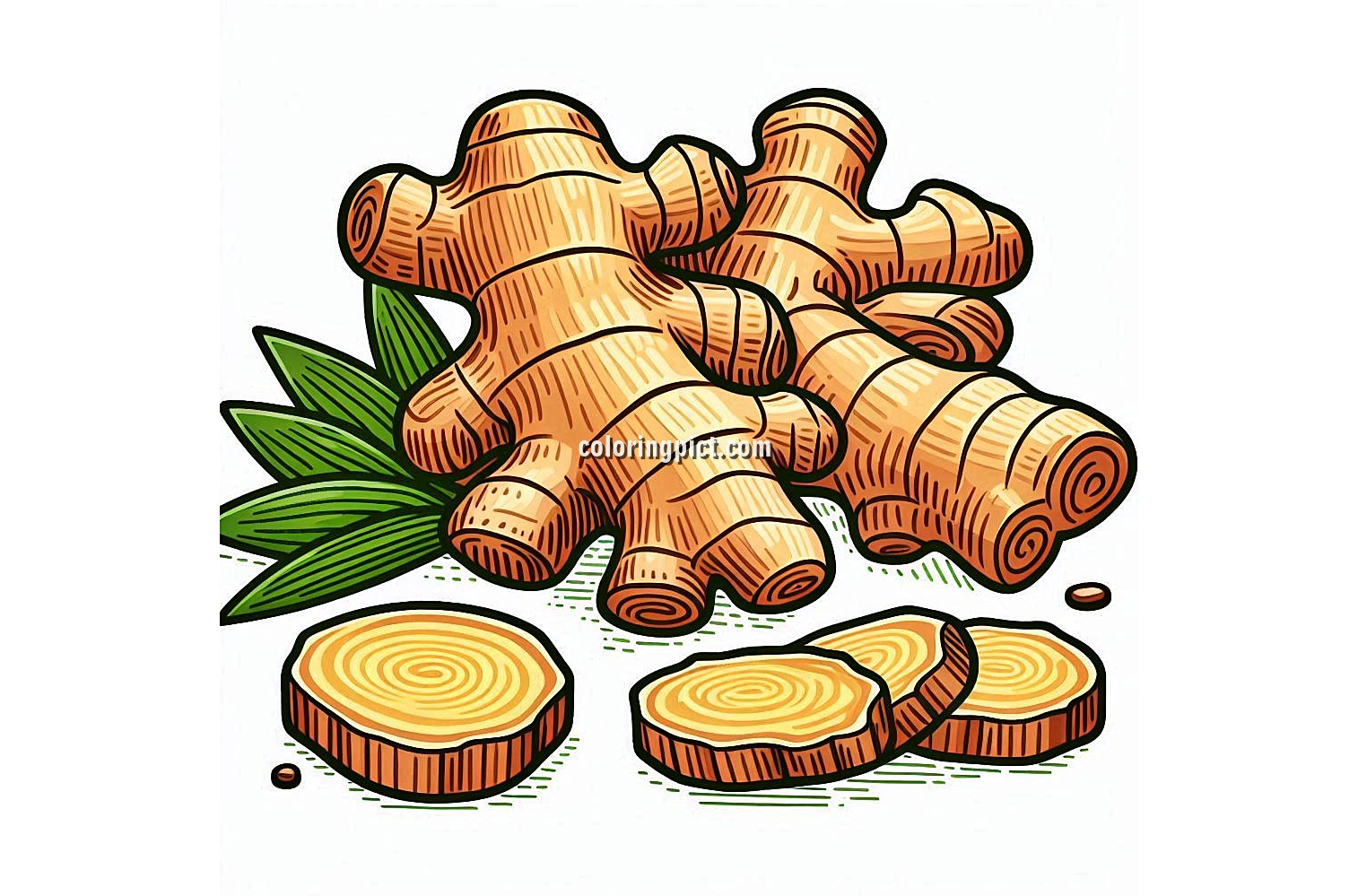 Image is Ginger coloring page