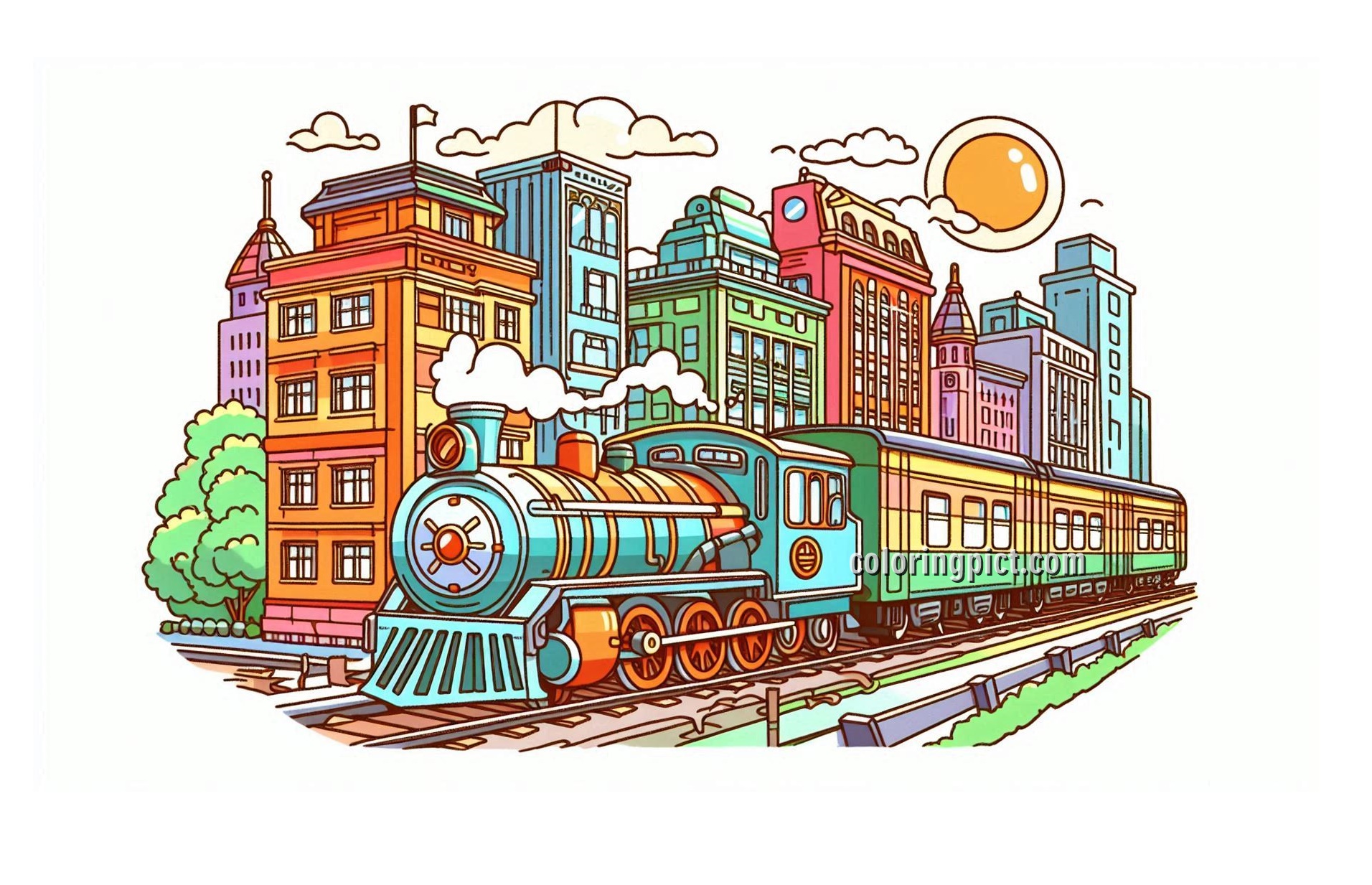 Image is Train Coloring