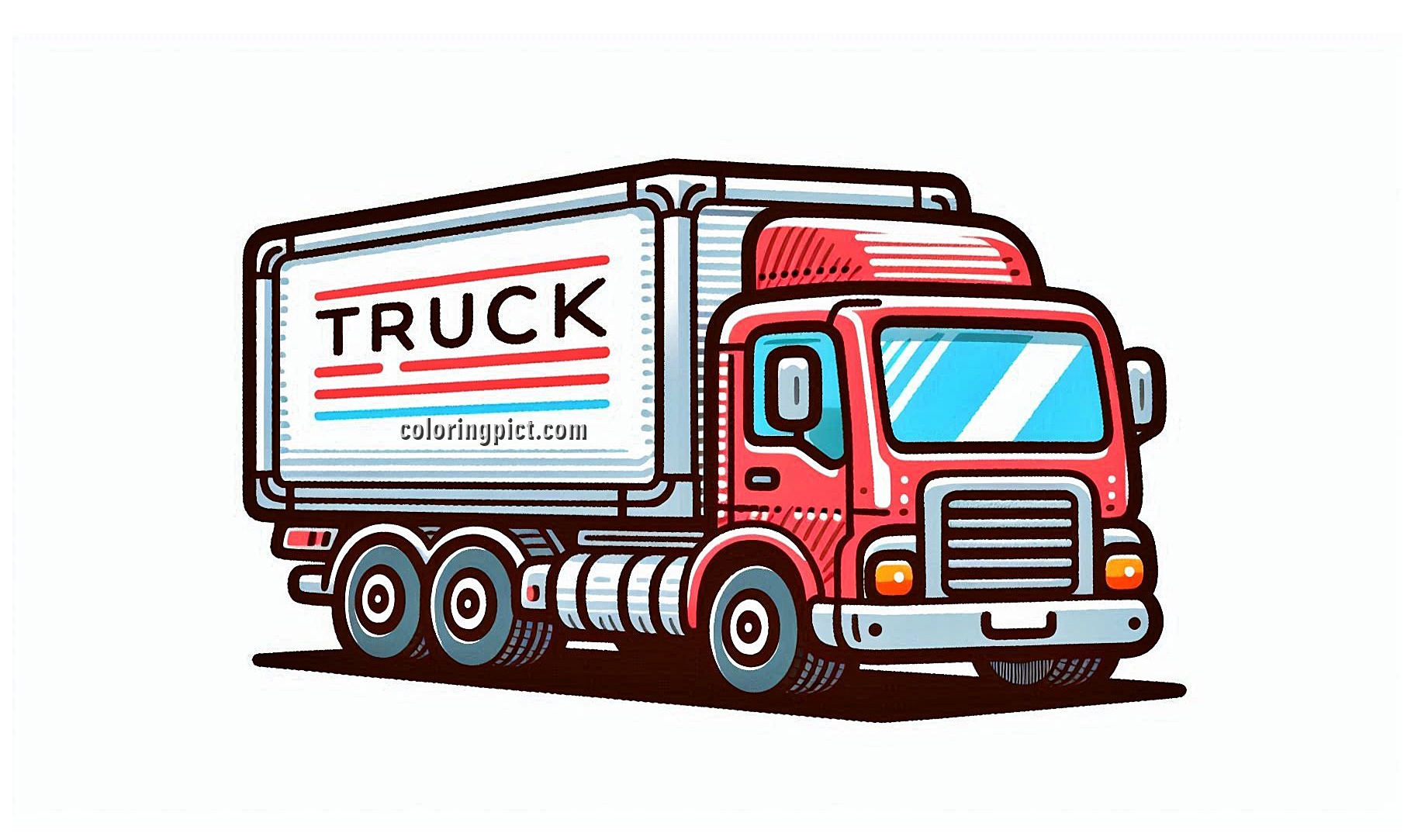 Image is Truck Coloring