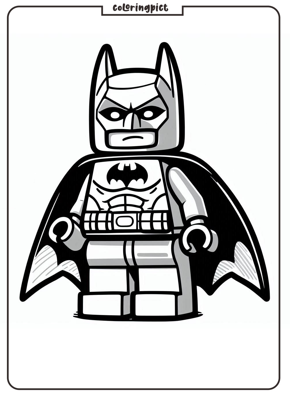 Let’s Color LEGO Batman! 2 Lego Batman Coloring Page