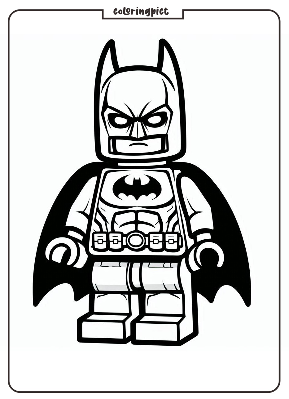 Let’s Color LEGO Batman! 4 Lego Batman Coloring Pages