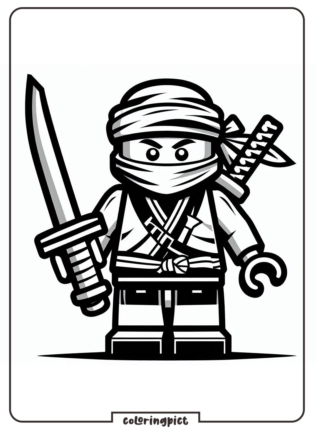 Lego NinjaGo Coloring Page coloringpict.com