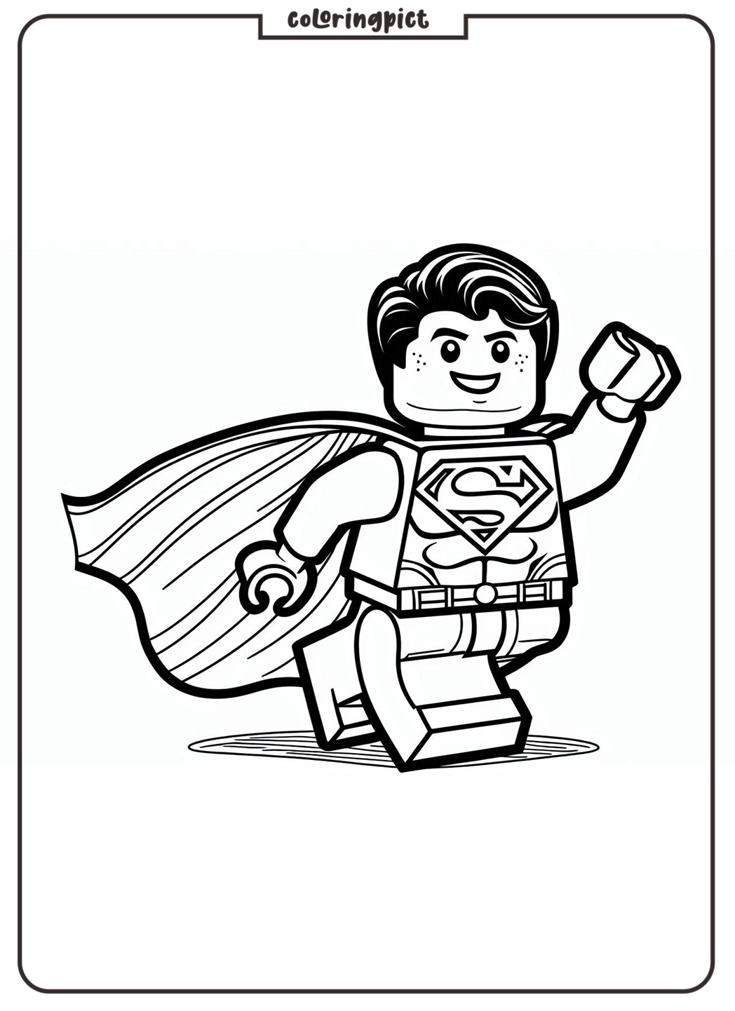 Lego superman coloring pages coloringpict.com