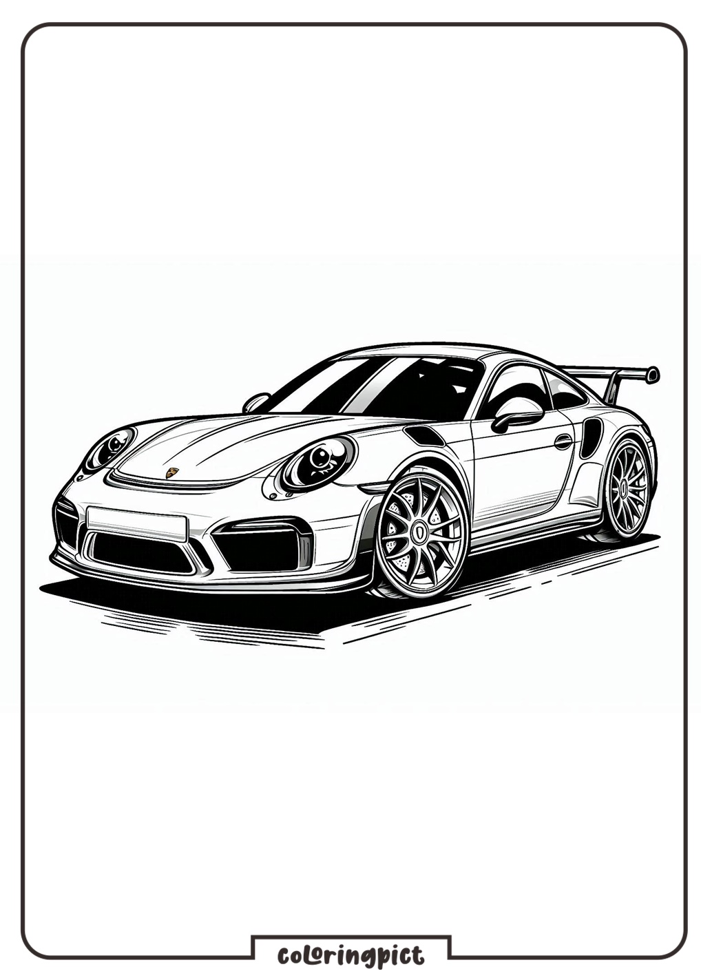 Porsche Coloring Pages coloringpict.com